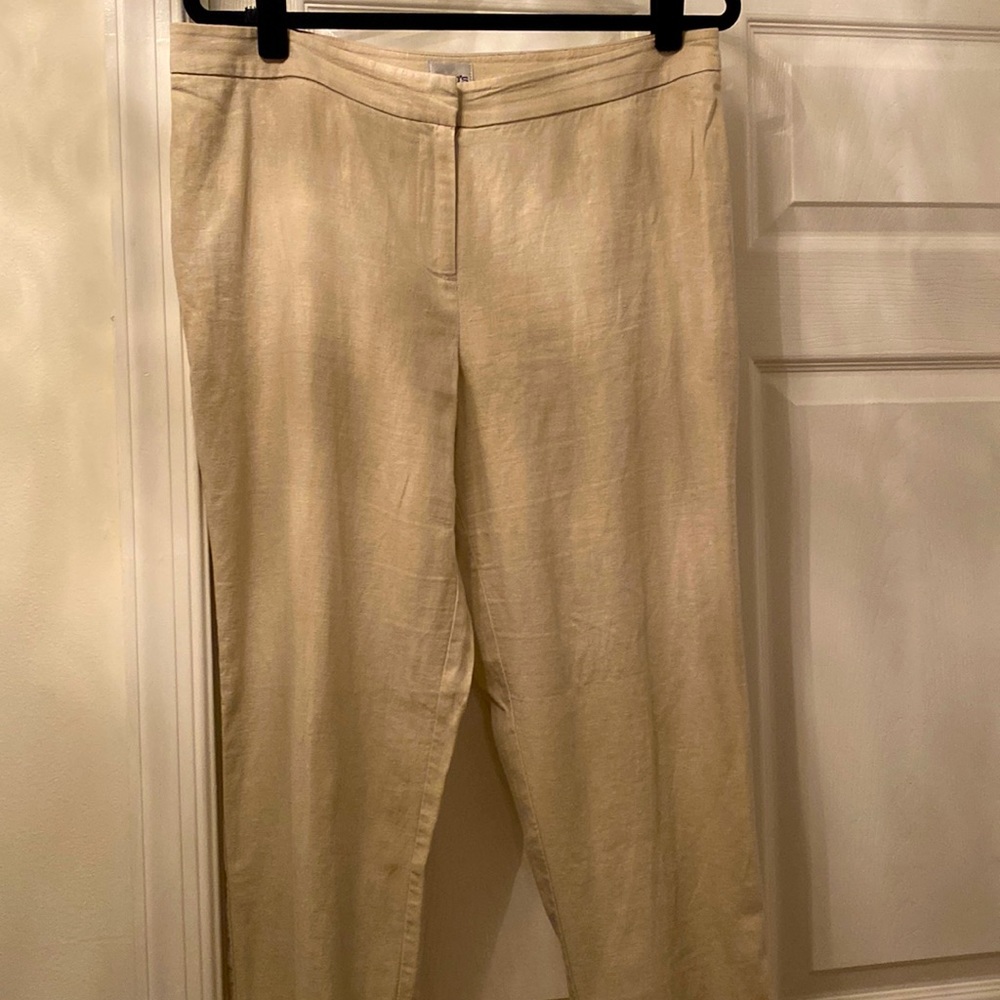 Chico’s linen ankle pants